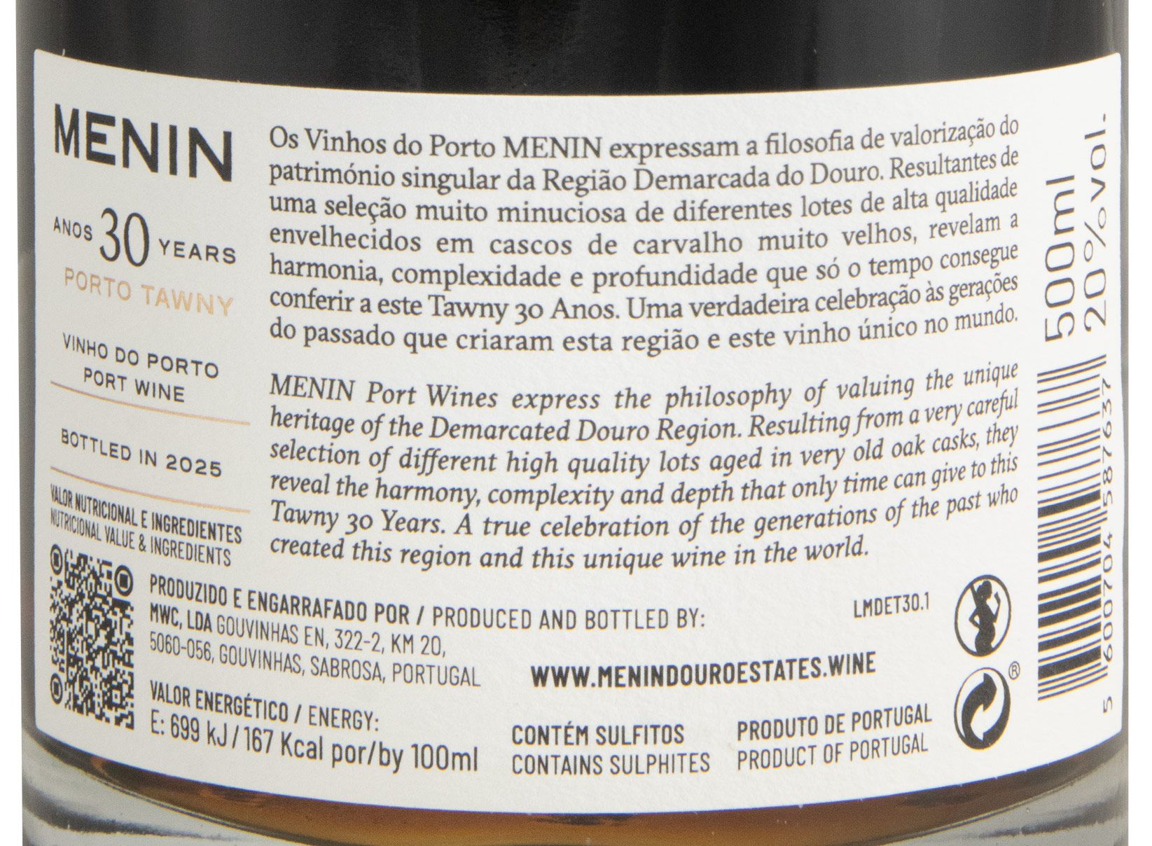 Menin Tawny 30 anos Porto 50cl