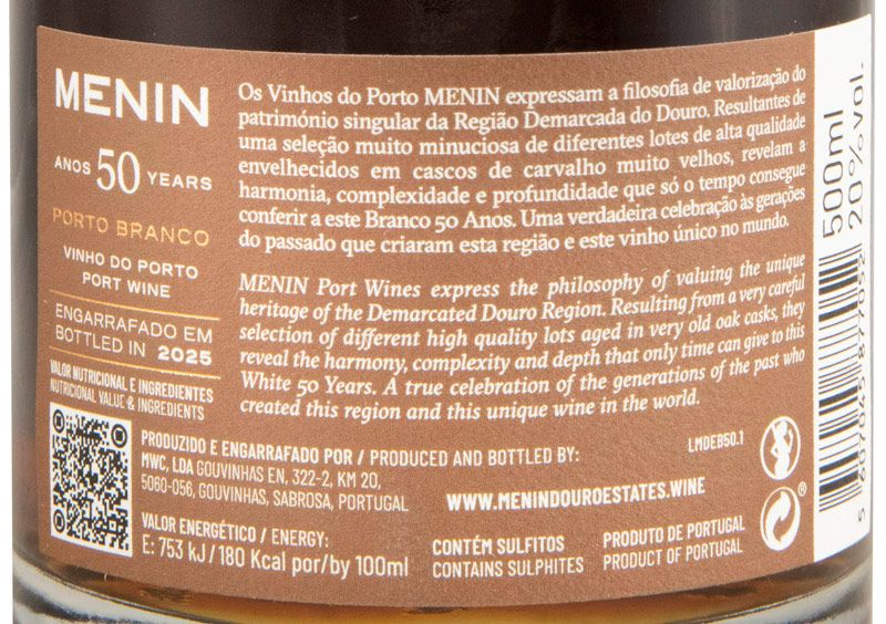 Menin Branco 50 anos Porto 50cl