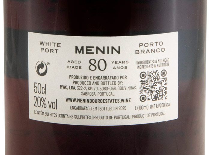 Menin White 80 years Port 50cl