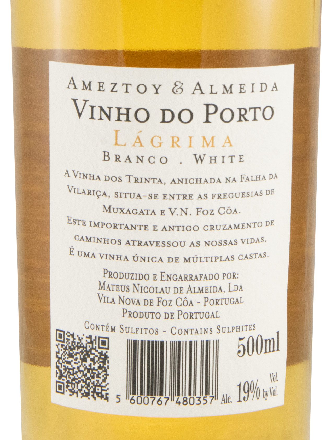 Ameztoy & Almeida Vinha dos Trinta Branco Lágrima Porto 50cl