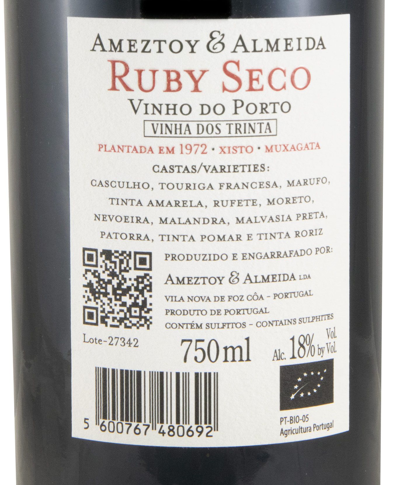 Ameztoy & Almeida Vinha dos Trinta Ruby Seco biológico Porto