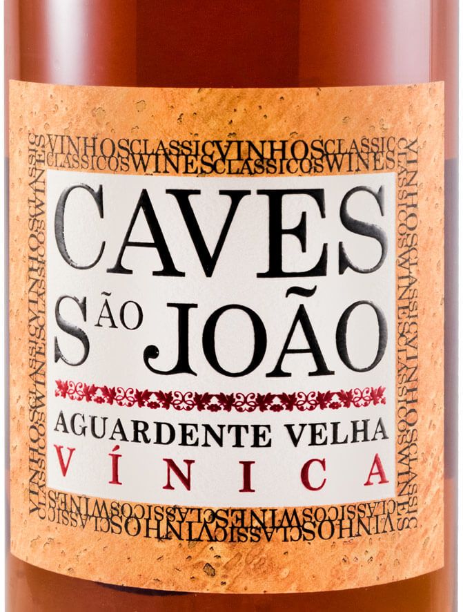 Aguardente Vínica Caves São João Velha (rótulo de cortiça)