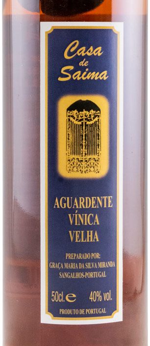 Aguardente Vínica Casa de Saima Envelhecida