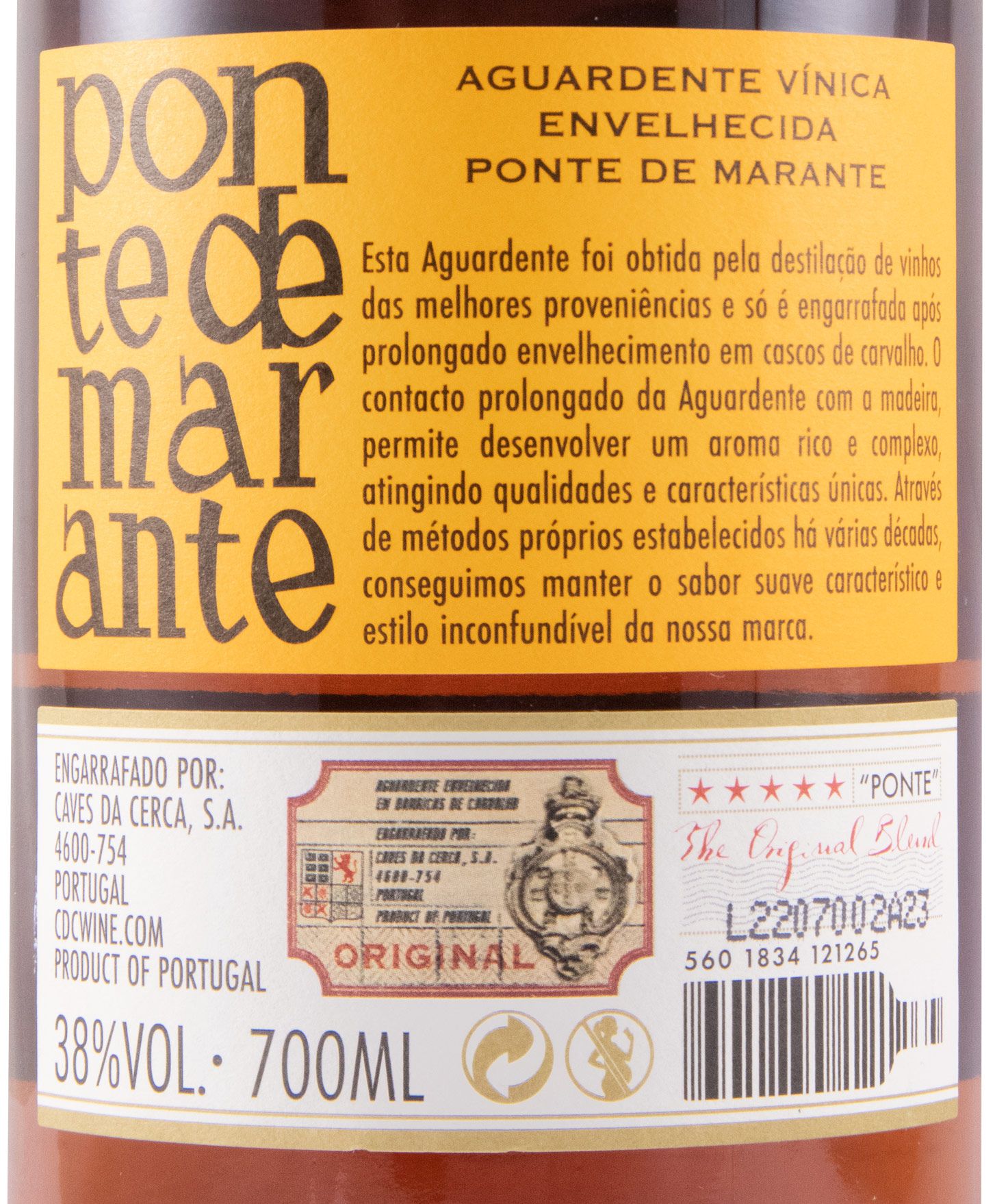 Aguardente Vínica Ponte de Marante Original
