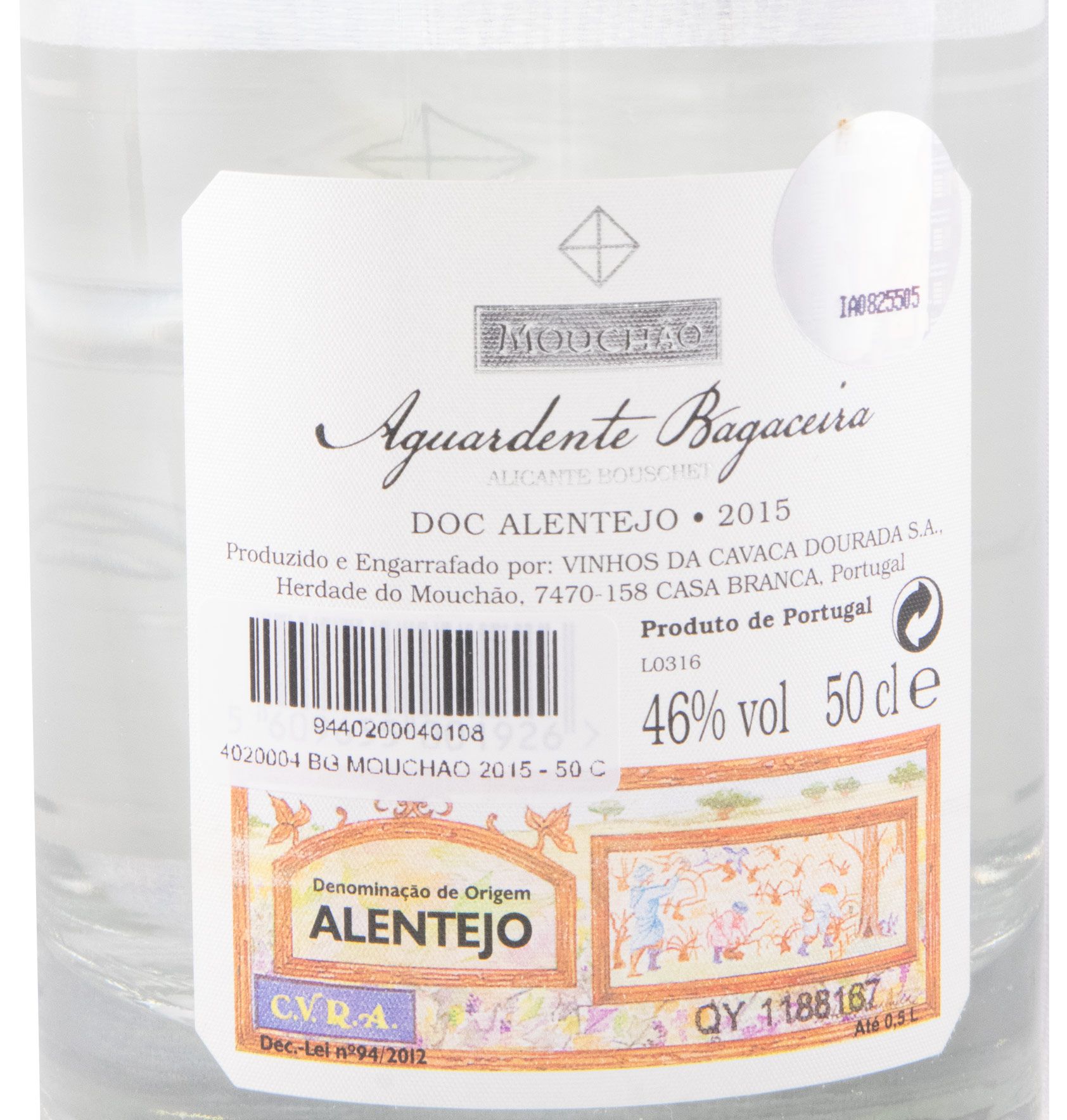 2015 Aguardente Bagaceira Mouchão 50cl