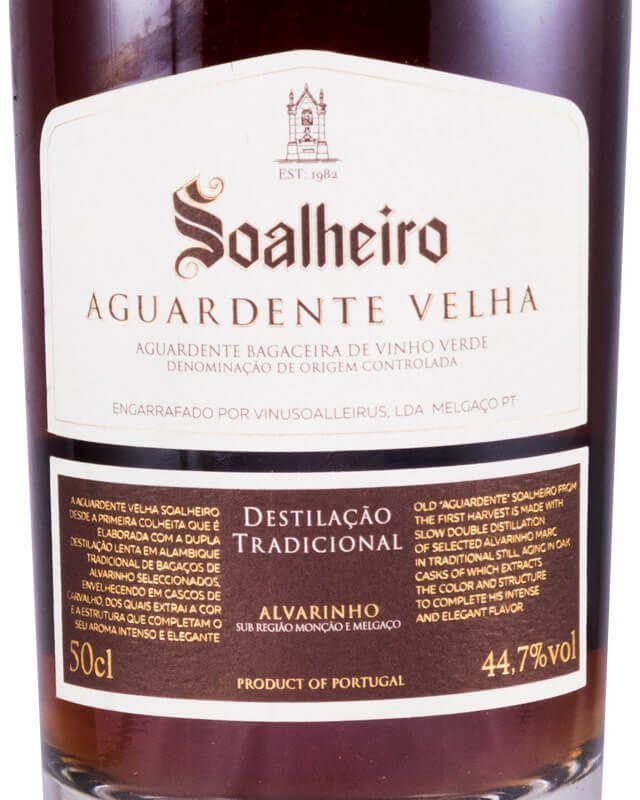 Aguardente Bagaceira Soalheiro Velha 50cl