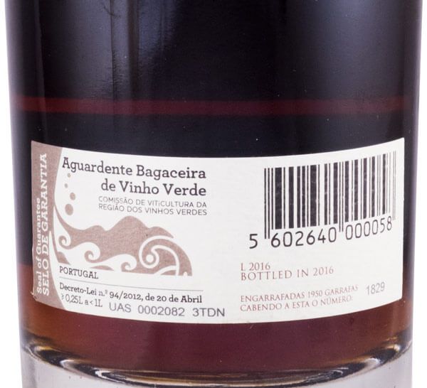 Aguardente Bagaceira Soalheiro Velha 50cl