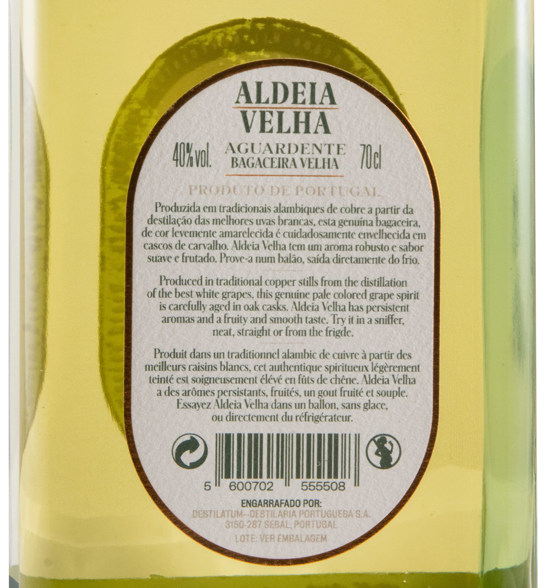 Aguardente Bagaceira Aldeia Velha