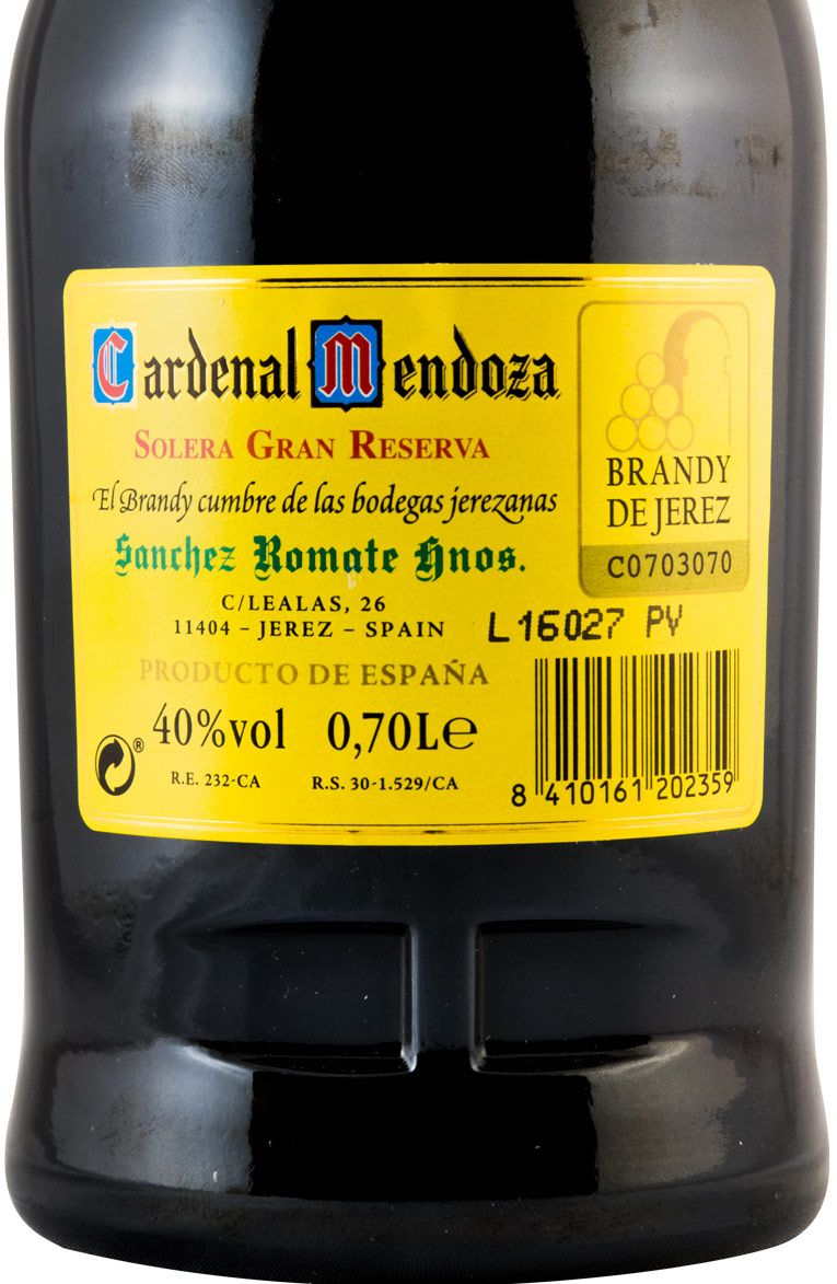 Brandy Cardenal Mendoza Solera Gran Reserva