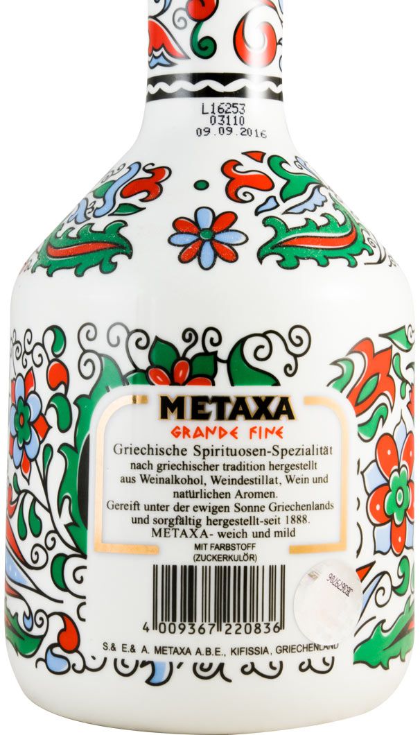 Brandy Metaxa Grand Fine (garrafa em cerâmica