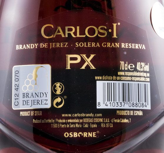 Brandy Osborne Carlos I Solera Gran Reserva PX