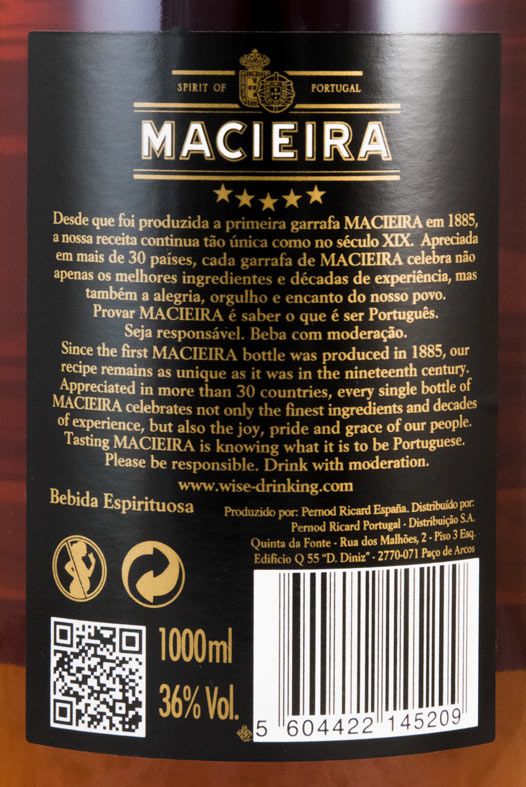 Brandy Macieira 5 Stars 1L