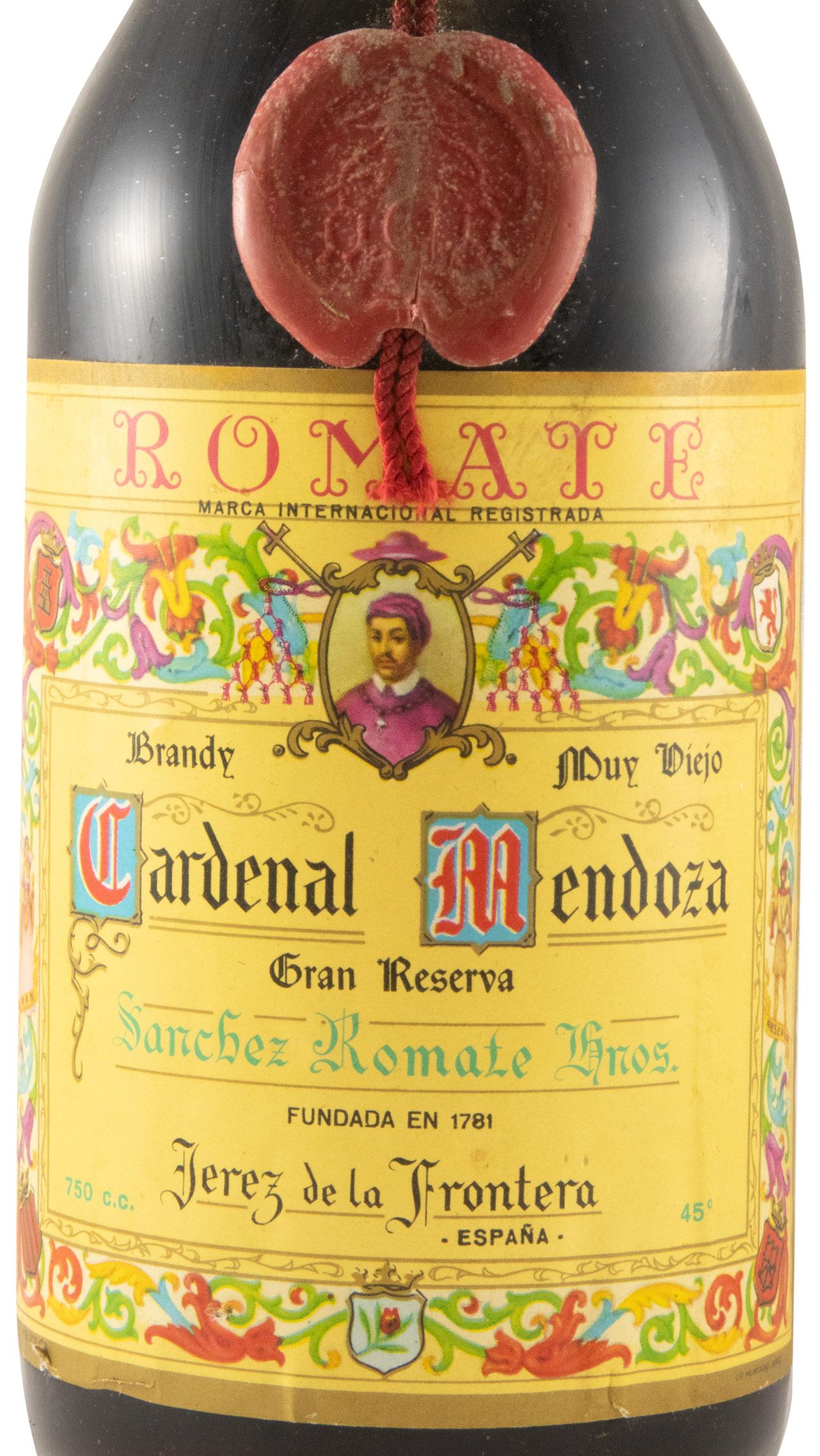 Brandy Cardenal Mendonza Romate Gran Reserva