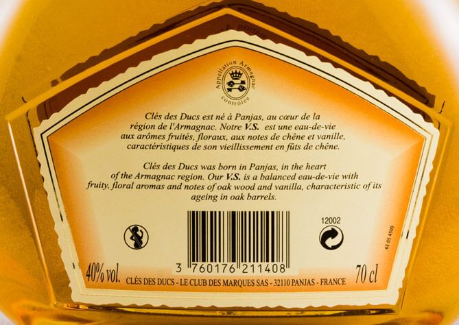 Armagnac Clés des Ducs VS