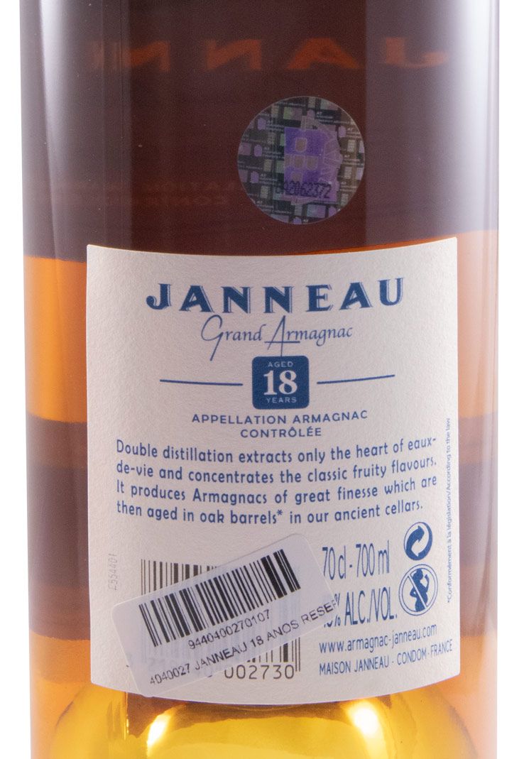 Armagnac Janneau Small Batch Reserve 18 anos