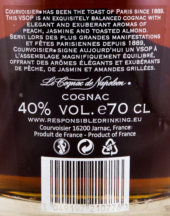 Cognac Courvoisier VSOP c/2 Copos