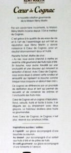 Cognac Rémy Martin Coeur de Cognac