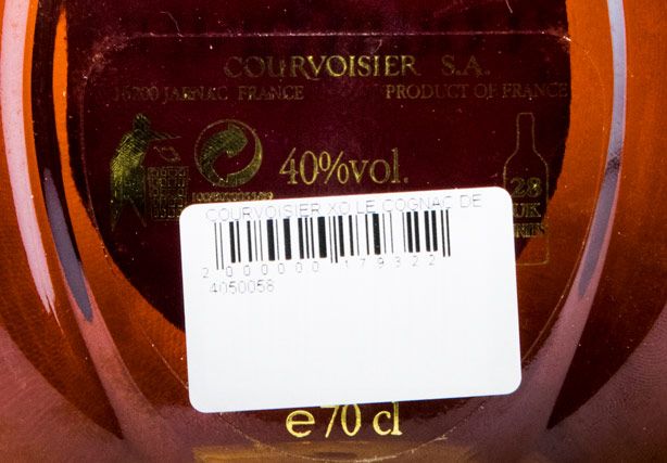 Cognac Courvoisier XO Le Cognac de Napoleon (former bottle)