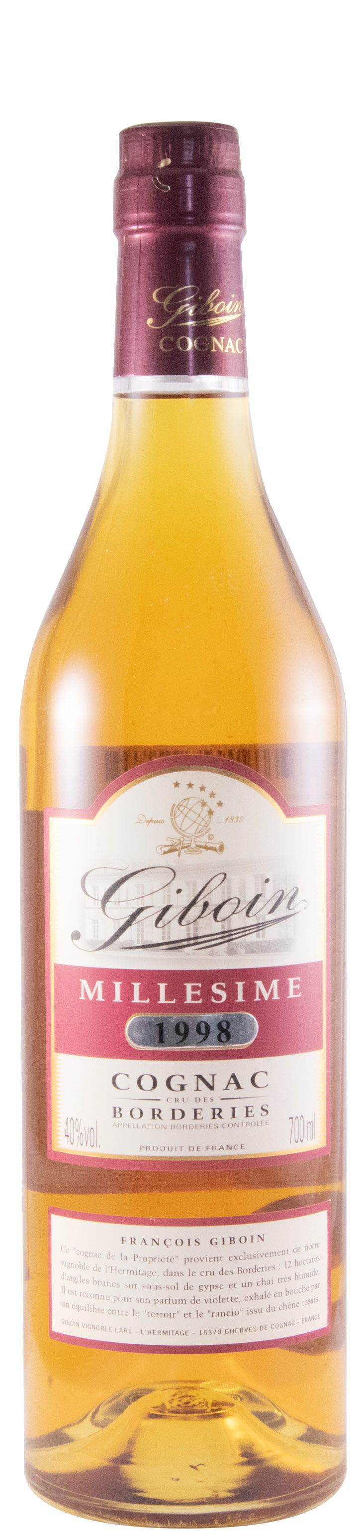 1998 Cognac Giboin Millésime Cru des Borderies