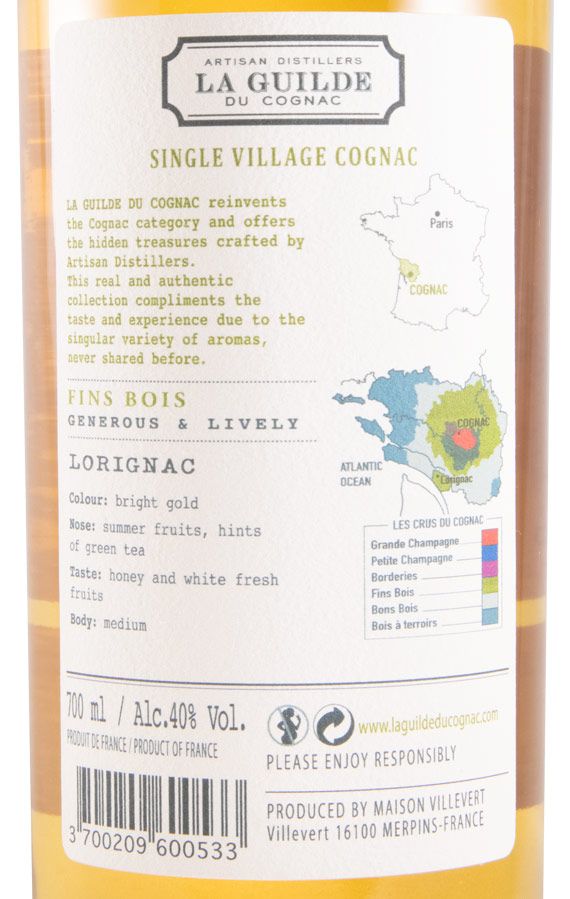 2011 Cognac La Guilde du Cognac Lorignac Fin Bois