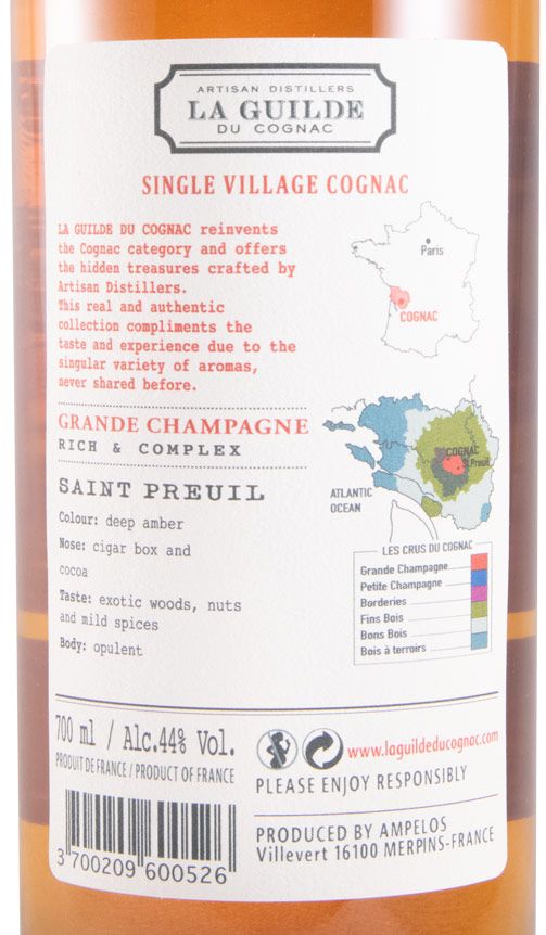 Cognac La Guilde du Cognac Saint Preuil Grande Champagne