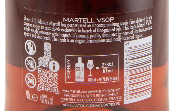 Cognac Martell VSOP