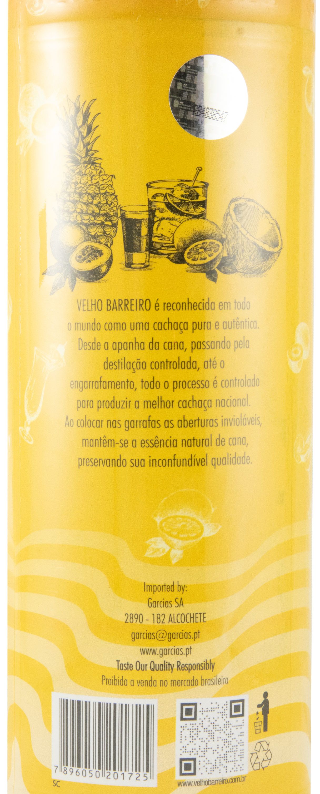 Cachaça Velho Barreiro 1L