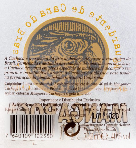 Spirit Cachaça Mangaroca