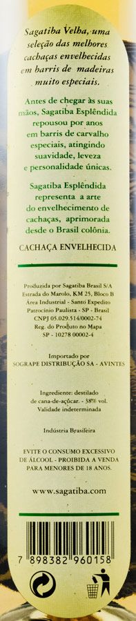 Cachaça Sagatiba Velha