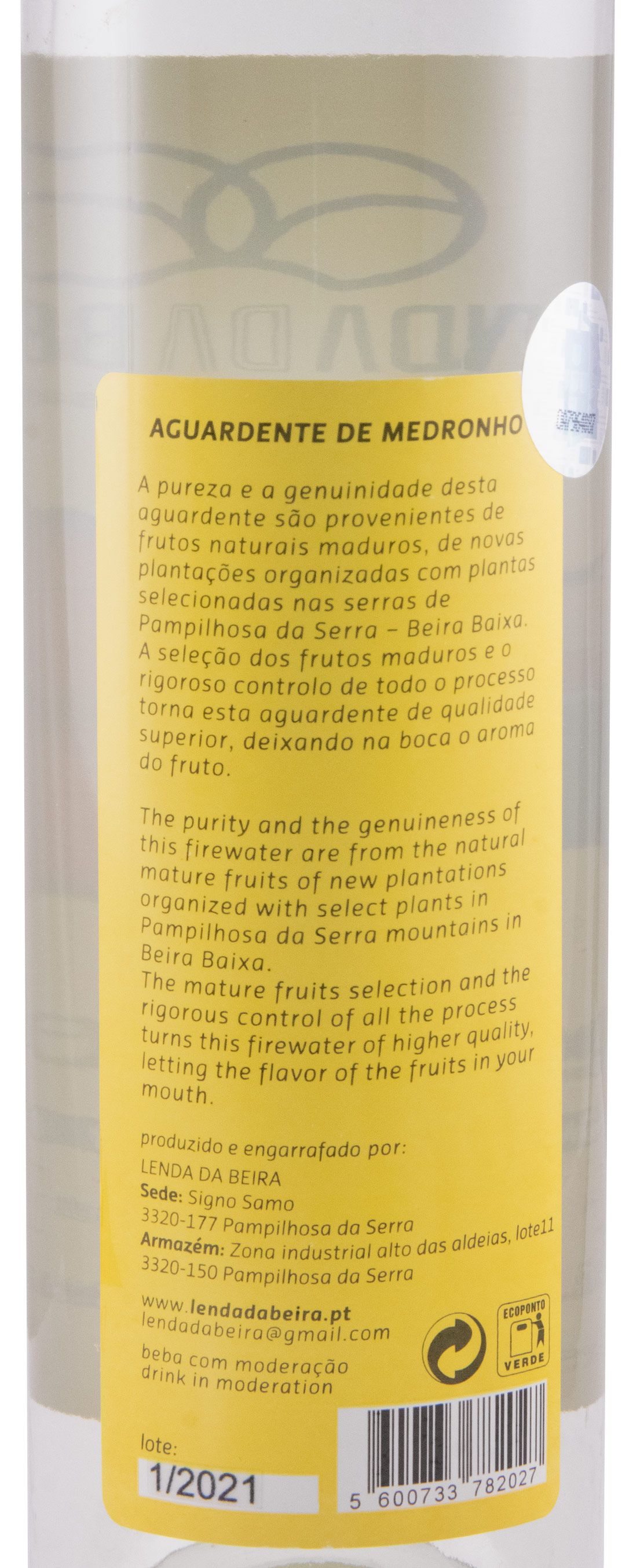 Aguardente de Medronho Lenda da Beira 50cl