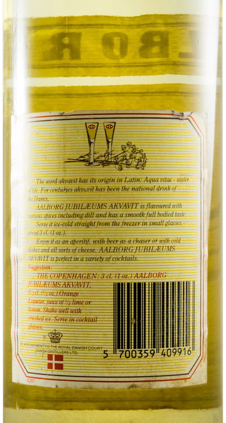 Aguardente Aalborg Jubileum Akvavit 1L