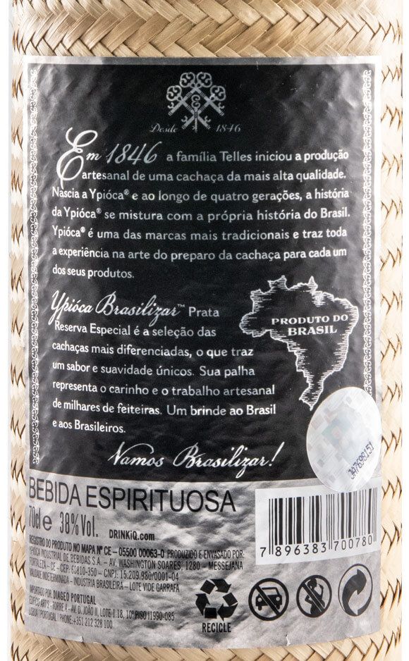 Cachaça Ypióca Prata Reserva Especial