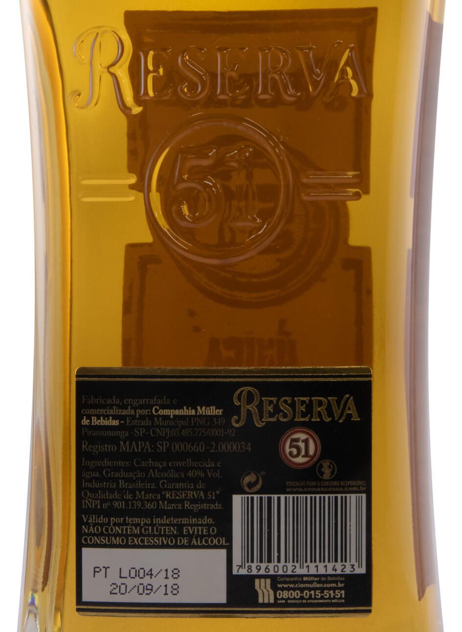 Cachaça 51 Pirassununga Reserva Única