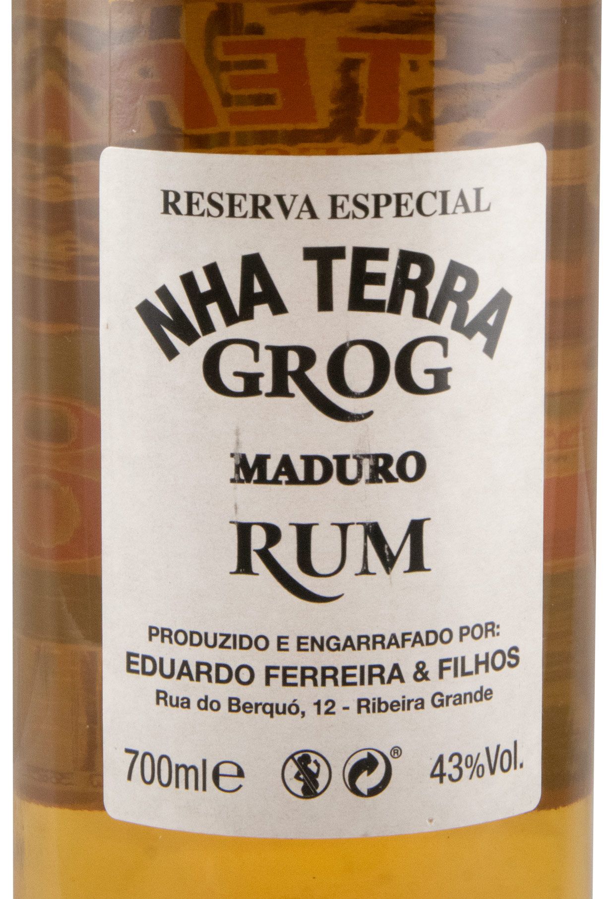 Aguardente Grog Nha Terra Maduro Reserva Especial