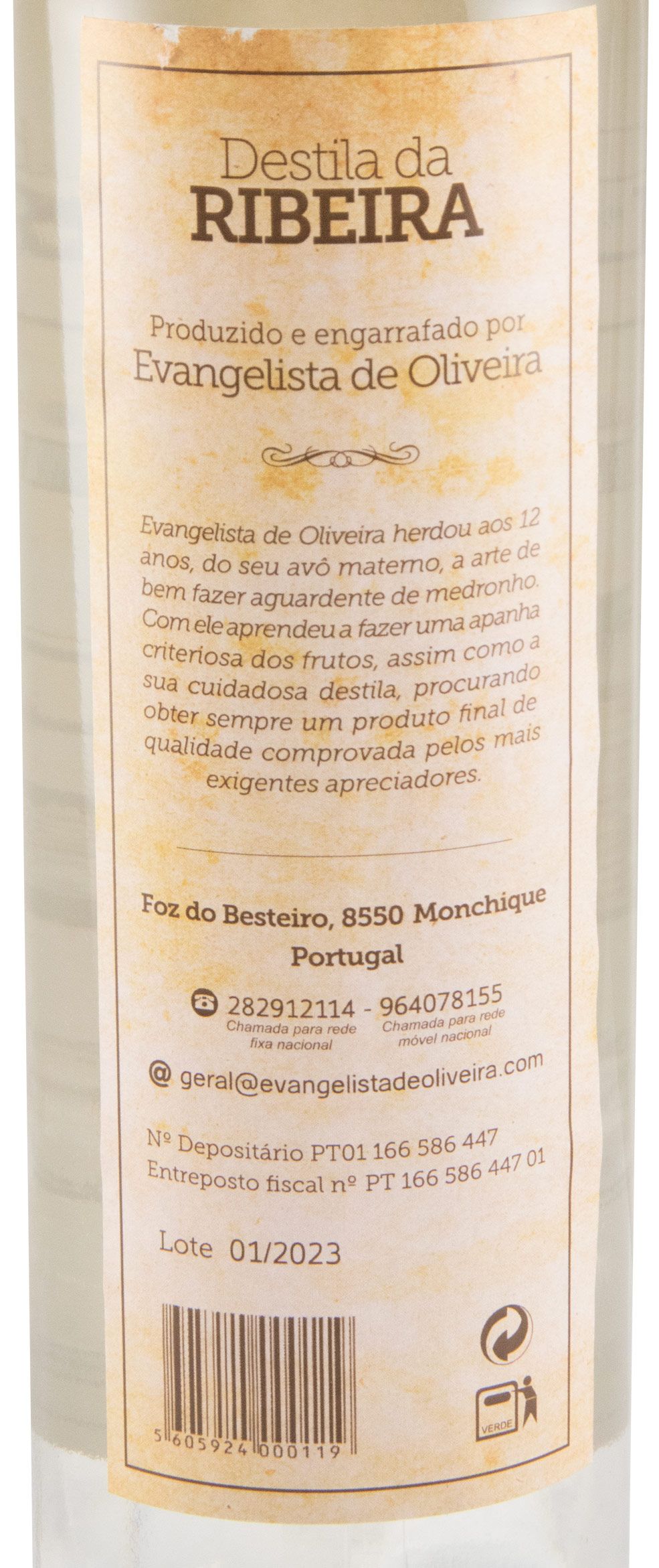 Aguardente de Medronho Destila da Ribeira 50cl