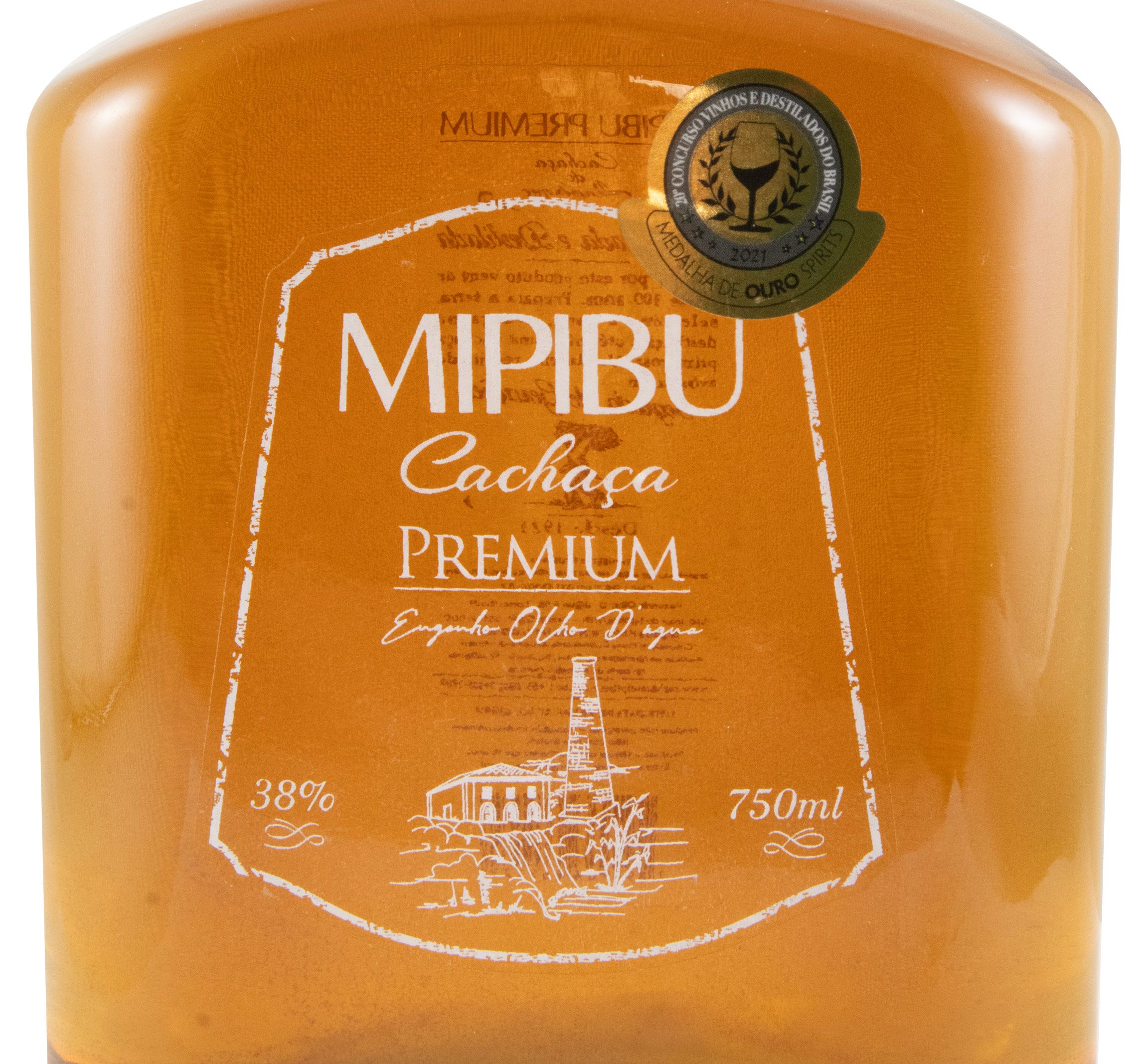 Cachaça Mipibu Premium Engenho Olho D'água 75cl