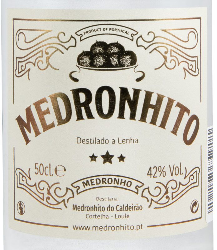 Aguardente de Medronho Medronhito do Caldeirão 3 Estrelas 50cl