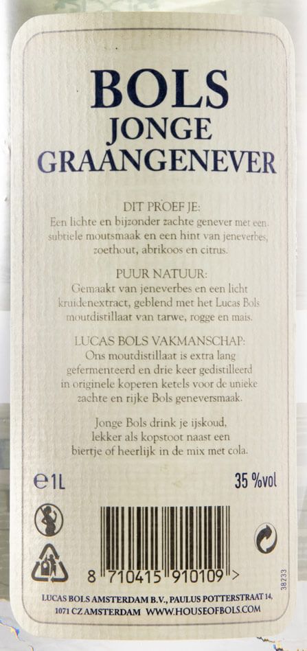 Genebra Jonge Bols 1L