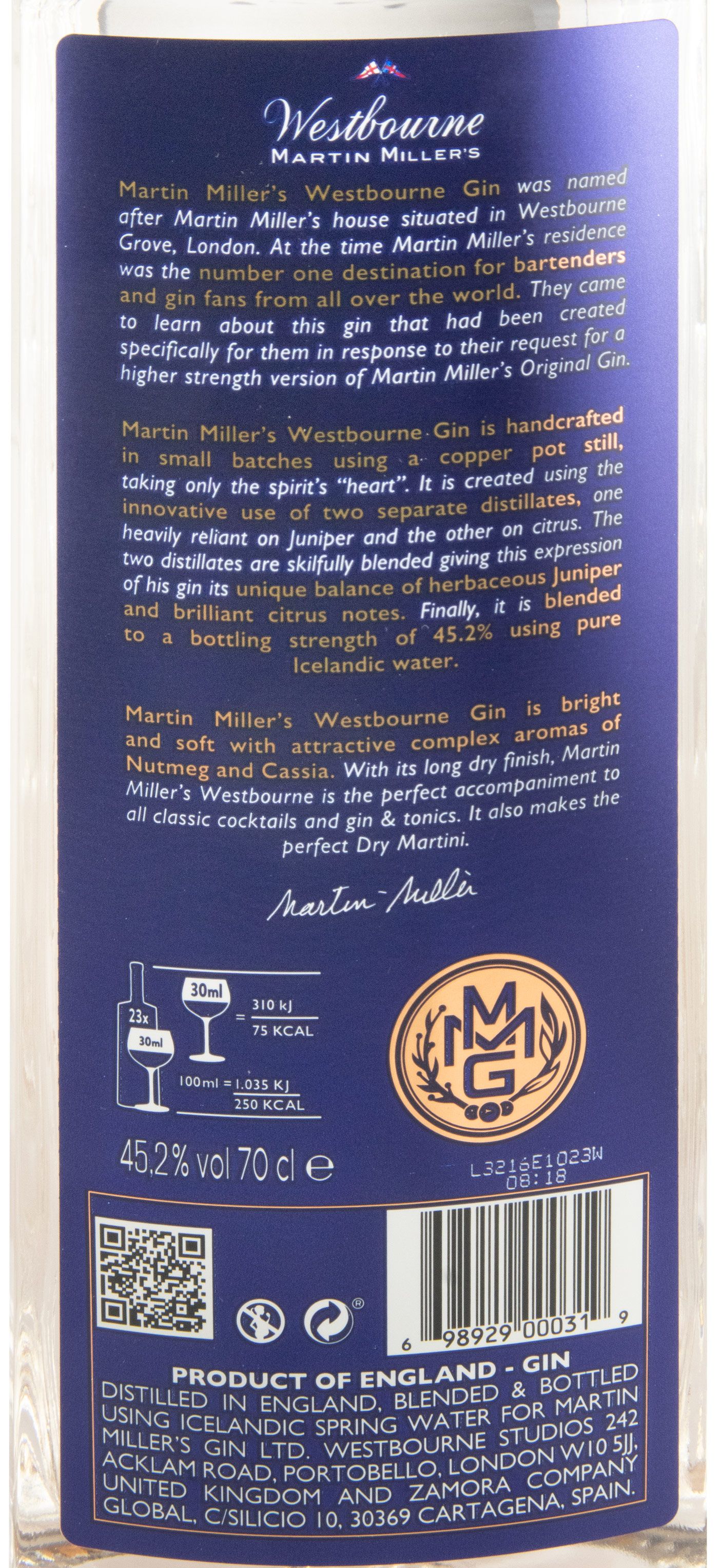 Gin Martin Miller's Westbourne