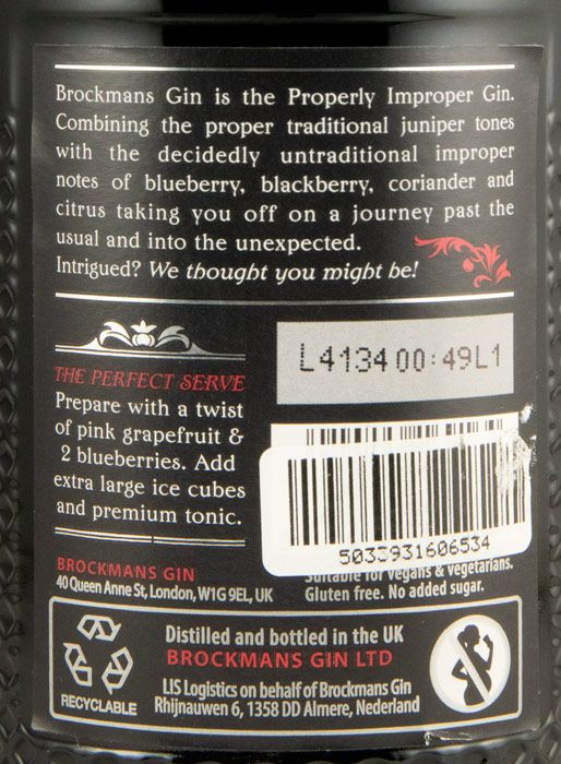 Gin Brockmans Intensely Smooth