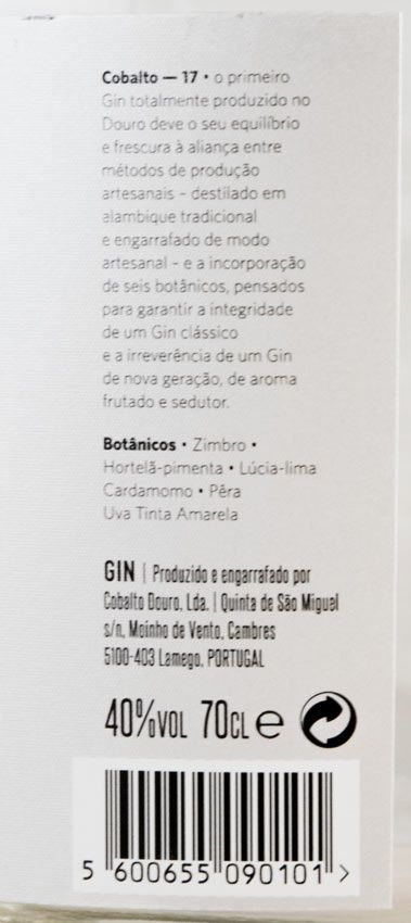 Gin Cobalto 17