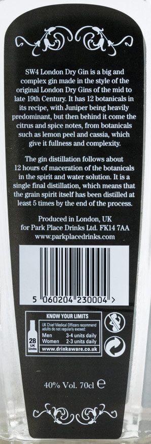 Gin SW4 London Dry