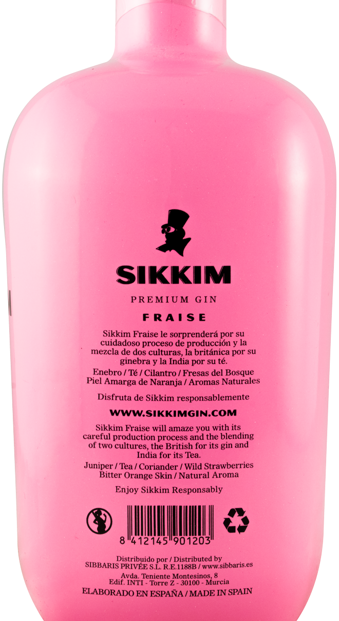 Gin Sikkim Fraise