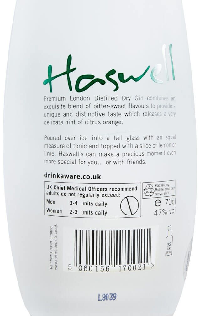Gin Haswell London Dry