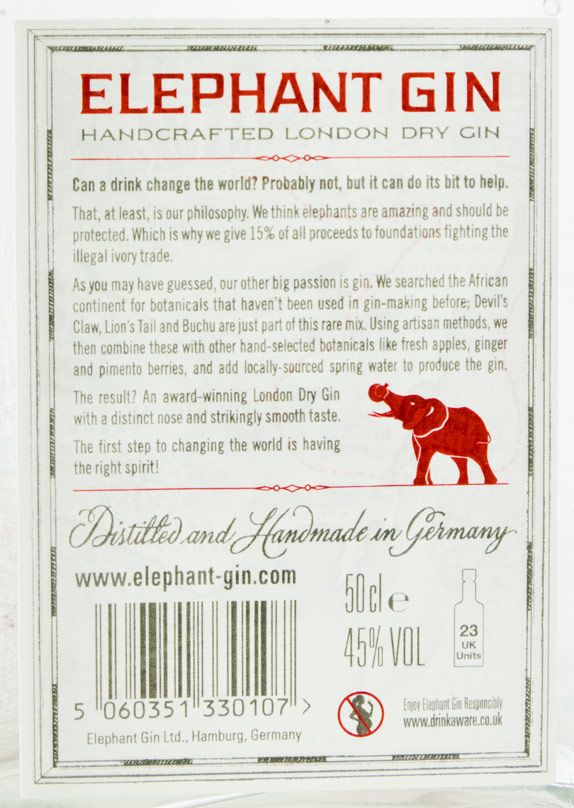 Gin Elephant 50cl