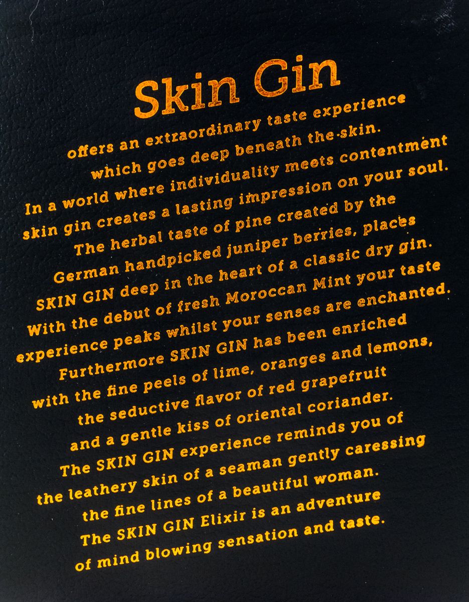 Gin Skin Handcrafted German Dry Anthrazit 50cl