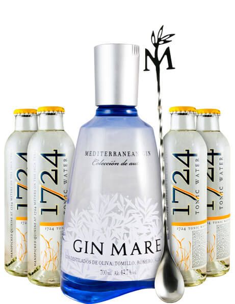 Gin Mare w/4 Tonic Water 1724 20cl