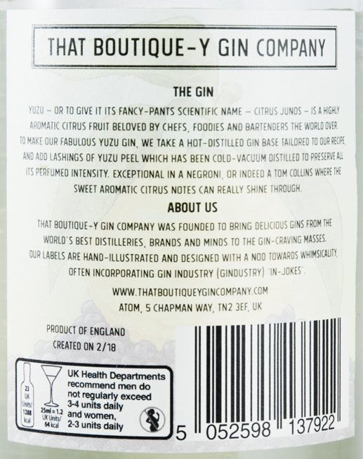 Gin Yuzu 50cl