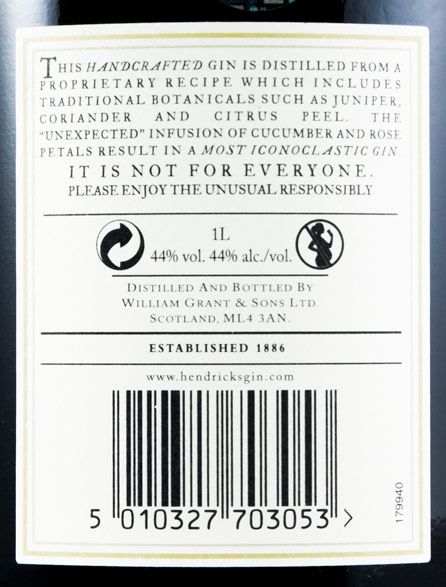 Gin Hendrick's Secret Order 1L