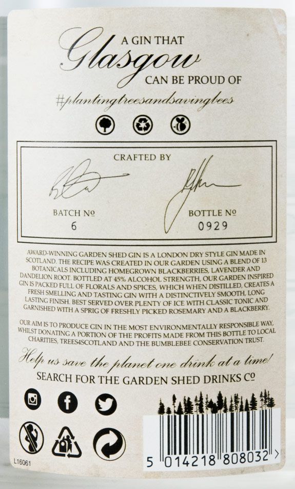 Gin Garden Shed